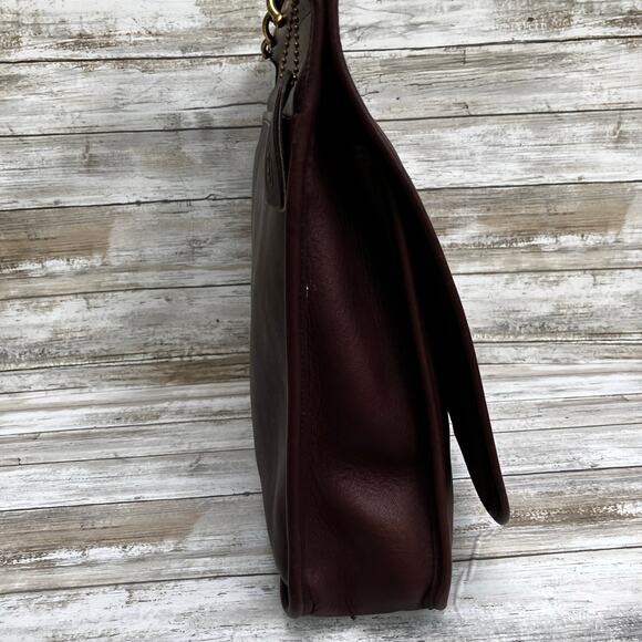 VTG Coach Leather Dowel Briefcase 5292 Messenger Bag Brown Crossbody Turnlock - Picture 5 of 16